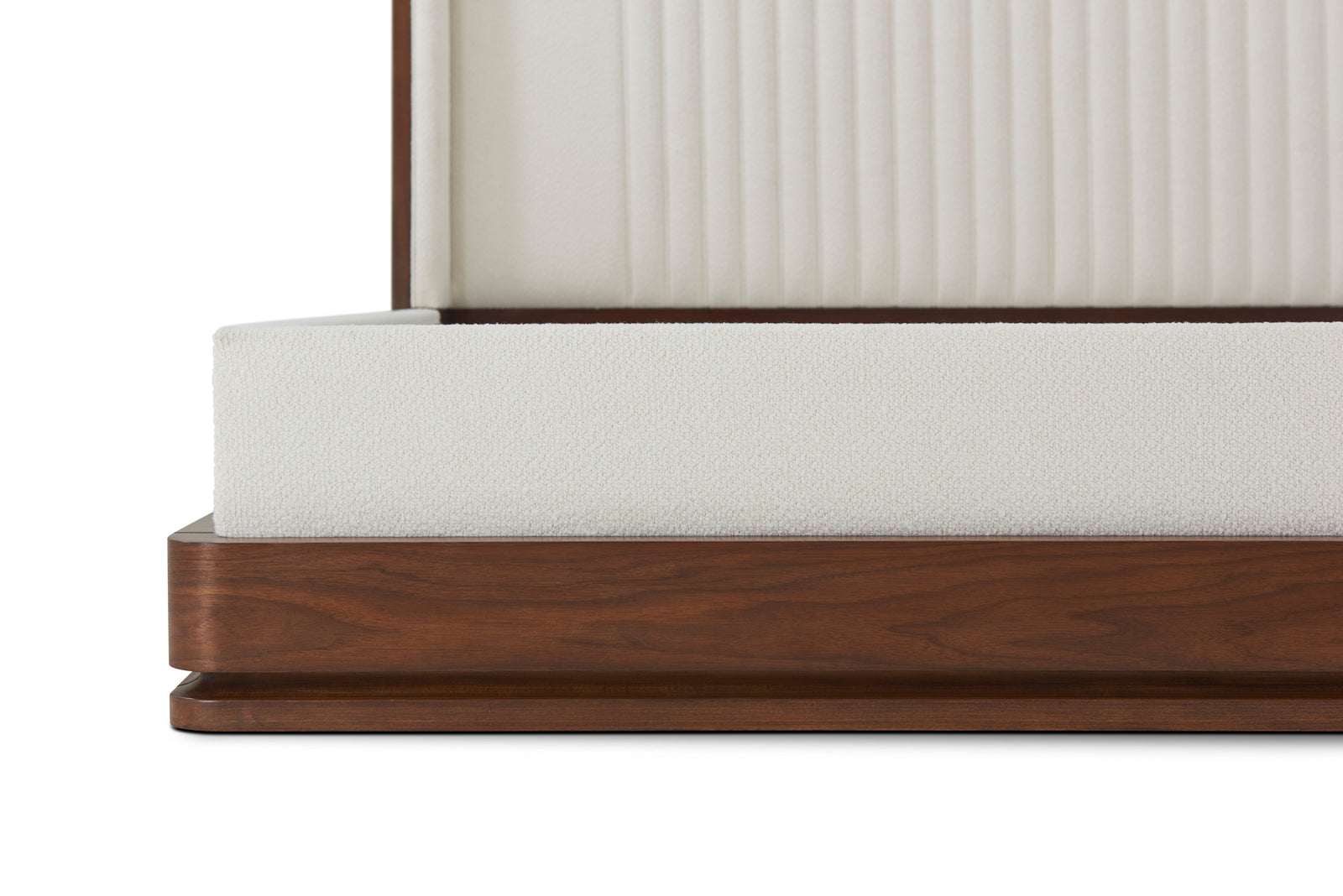 Theodore Alexander Coronet Walnut Channel King Bed – detail