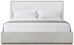 Theodore Alexander Spencer St. James Upholstery King Bed Argento, Deep Brown – angle view