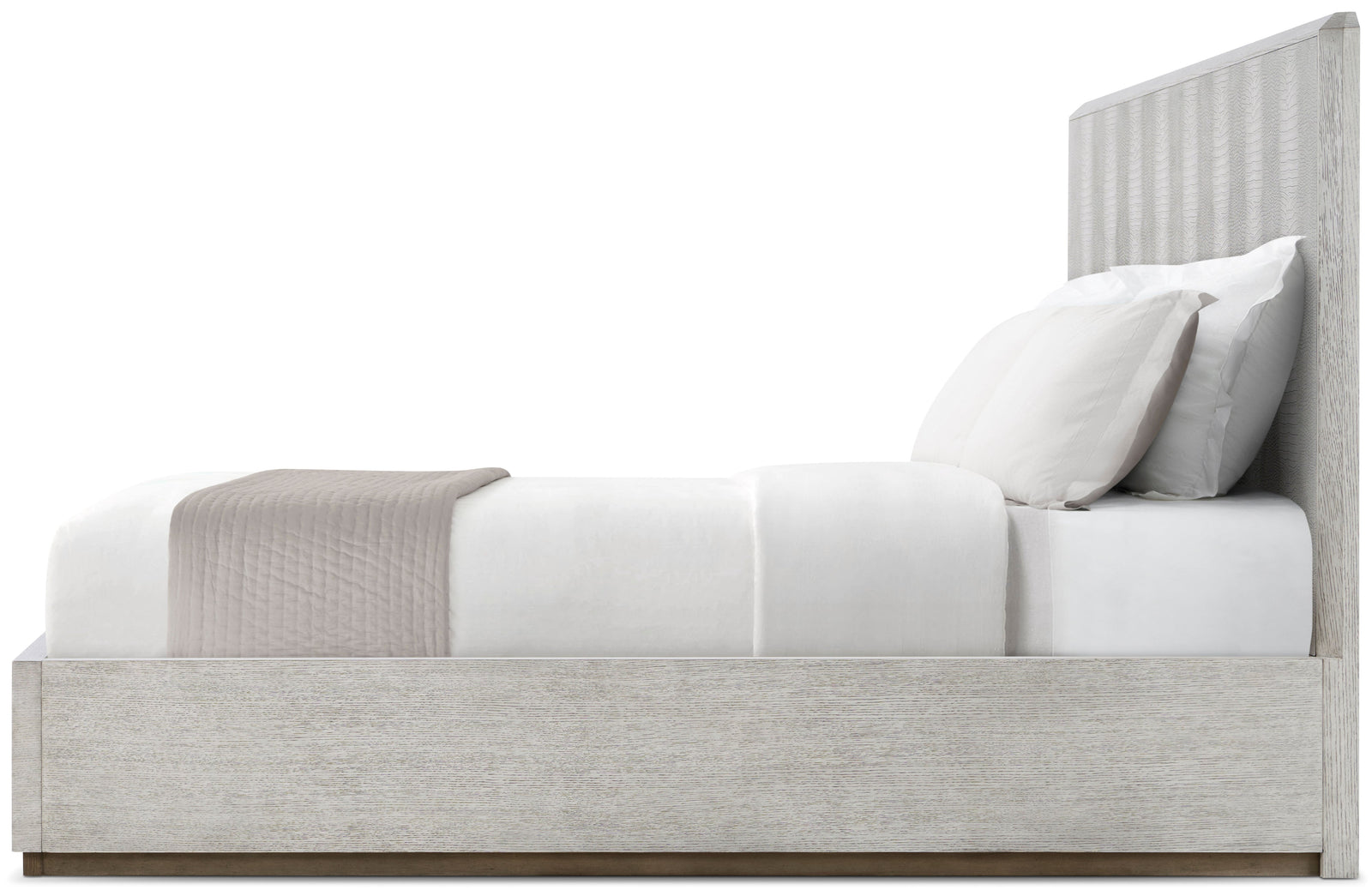 Theodore Alexander Spencer St. James Bed King / Argento, Deep Brown – side view