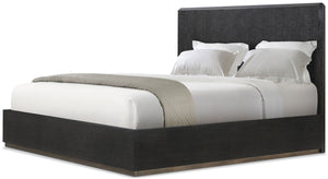Theodore Alexander Spencer St. James Bed King / Lusso Onyx, Onyx, Deep Brown – front view