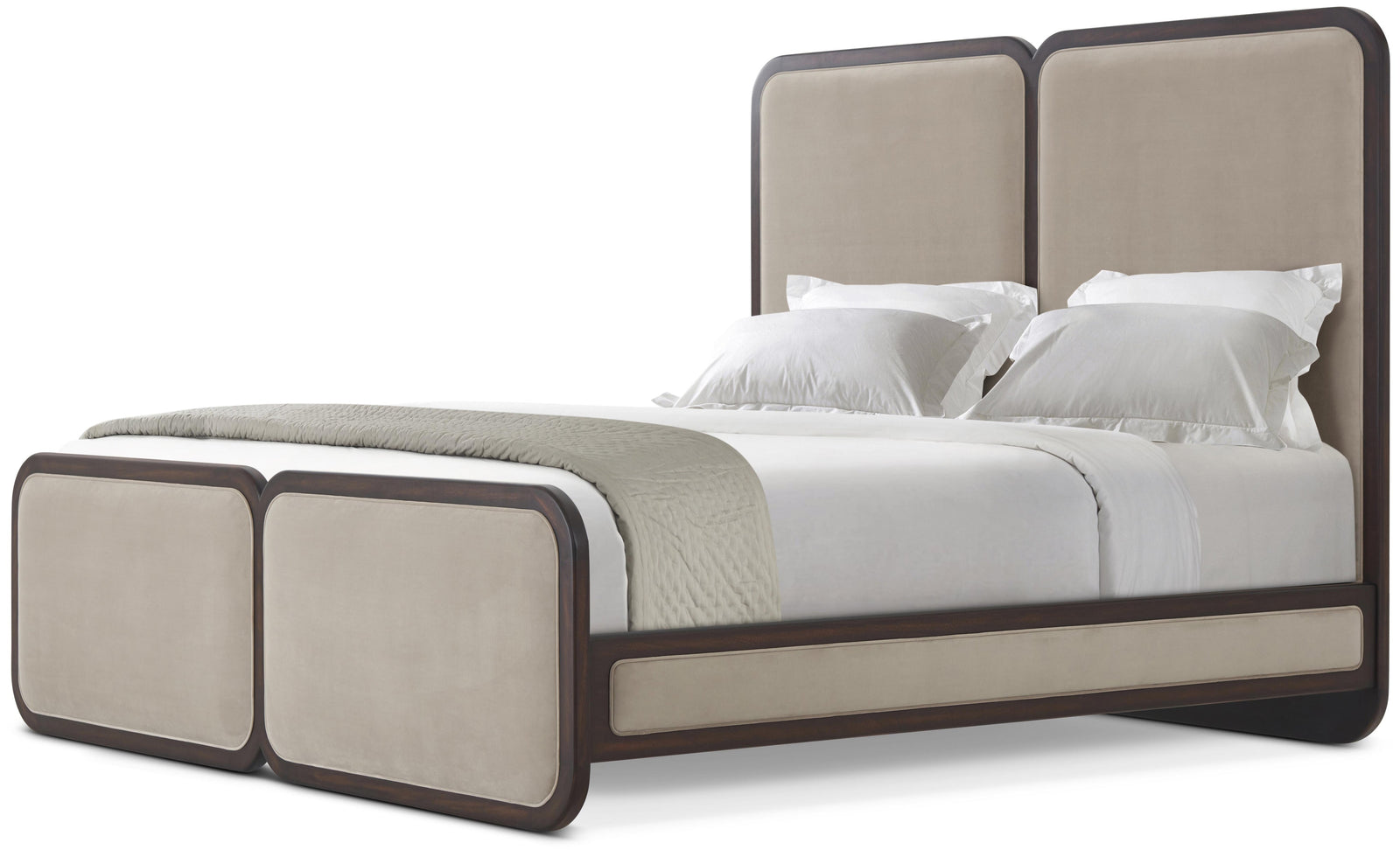 Theodore Alexander Brio Upholstered Bed King – front view