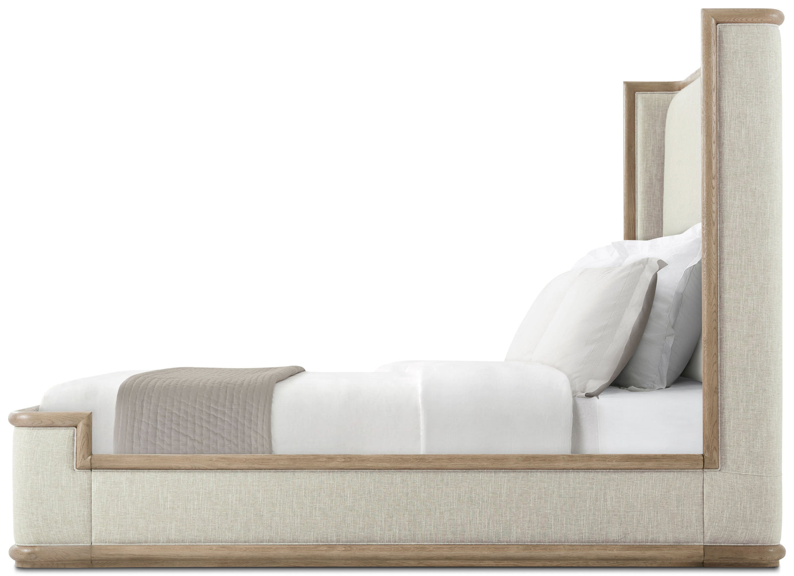 Theodore Alexander Catalina Upholstered Bed California King / Dune – angle view