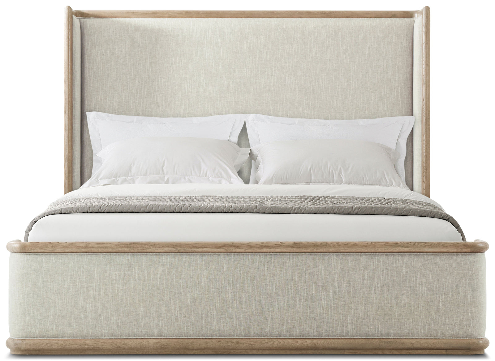 Theodore Alexander Catalina Upholstered Bed California King / Dune – side view