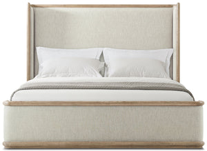 Theodore Alexander Catalina Upholstered Bed California King / Dune – side view