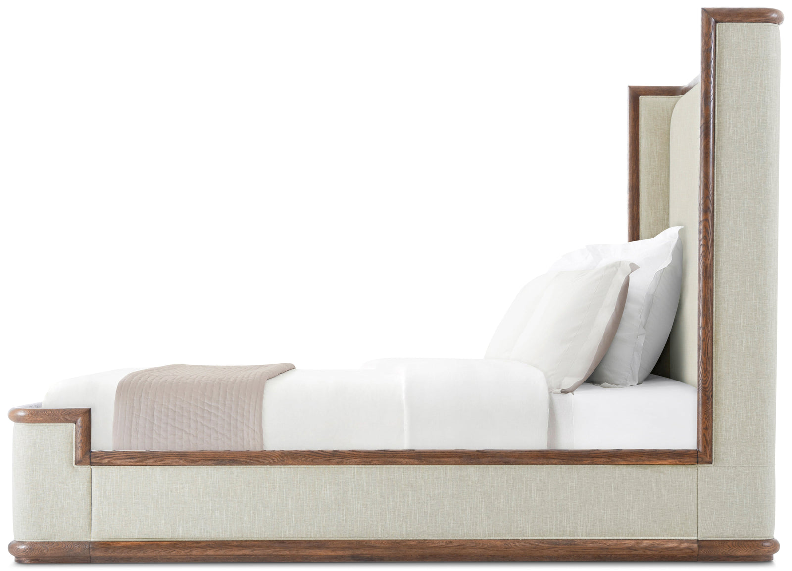 Theodore Alexander Catalina Upholstered Bed California King / Earth – side view