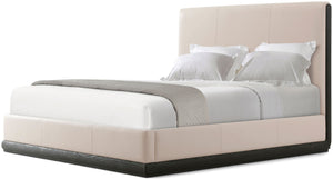 Theodore Alexander Repose Upholstered Bed California King / Charcoal Oak – front view
