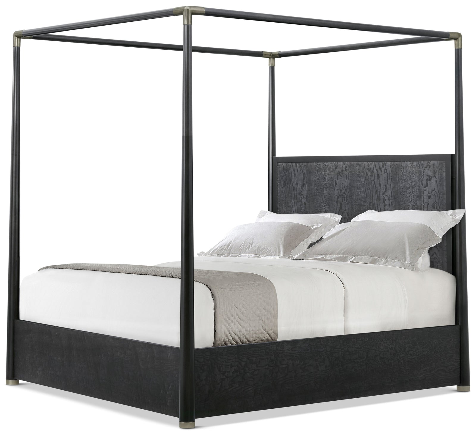Theodore Alexander Kesden Poster Bed California King / Silent Black – front view