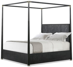 Theodore Alexander Kesden Poster Bed California King / Silent Black – front view