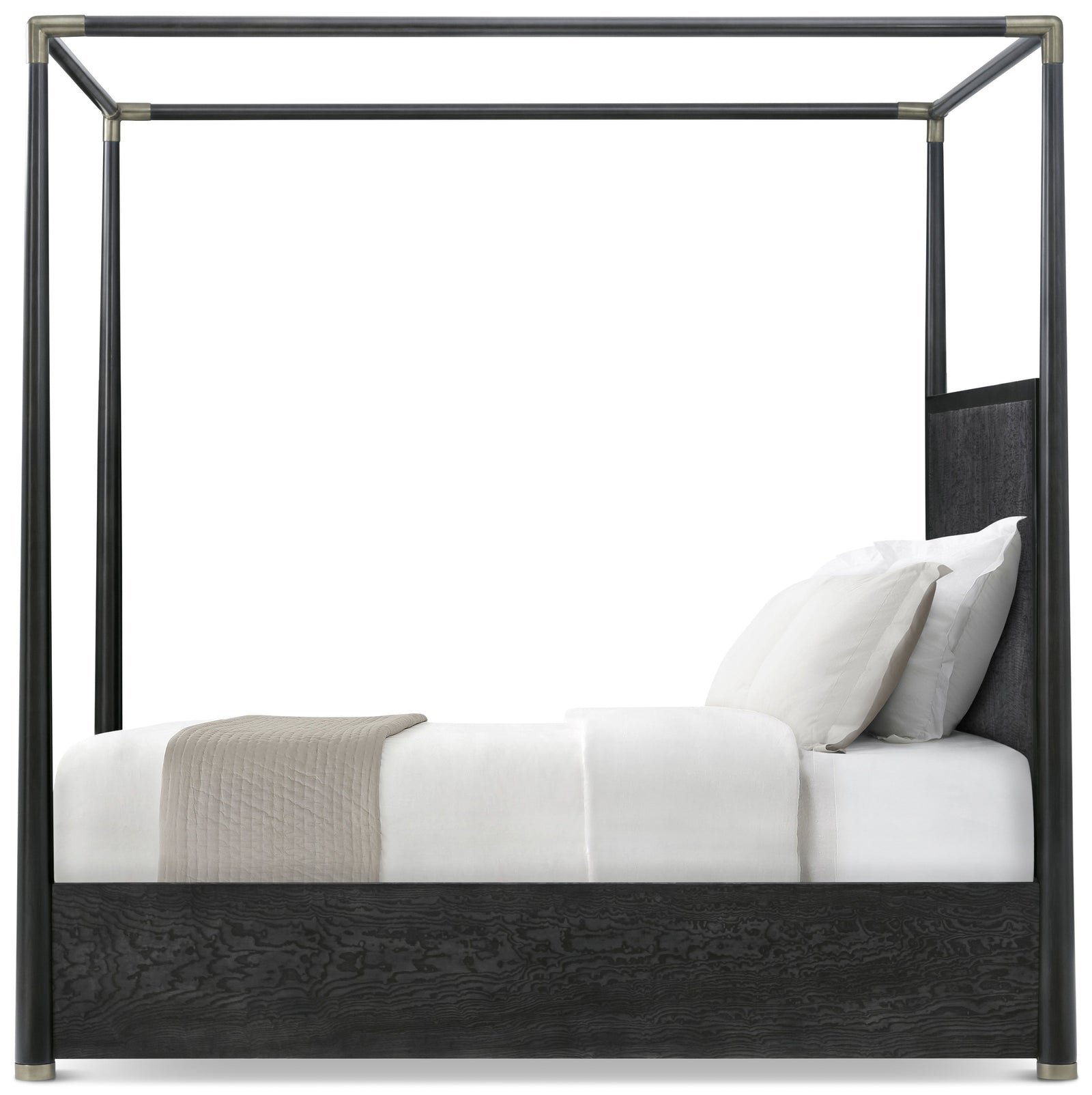 Theodore Alexander Kesden Poster Bed California King / Silent Black – side view
