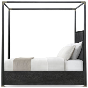 Theodore Alexander Kesden Poster Bed California King / Silent Black – side view