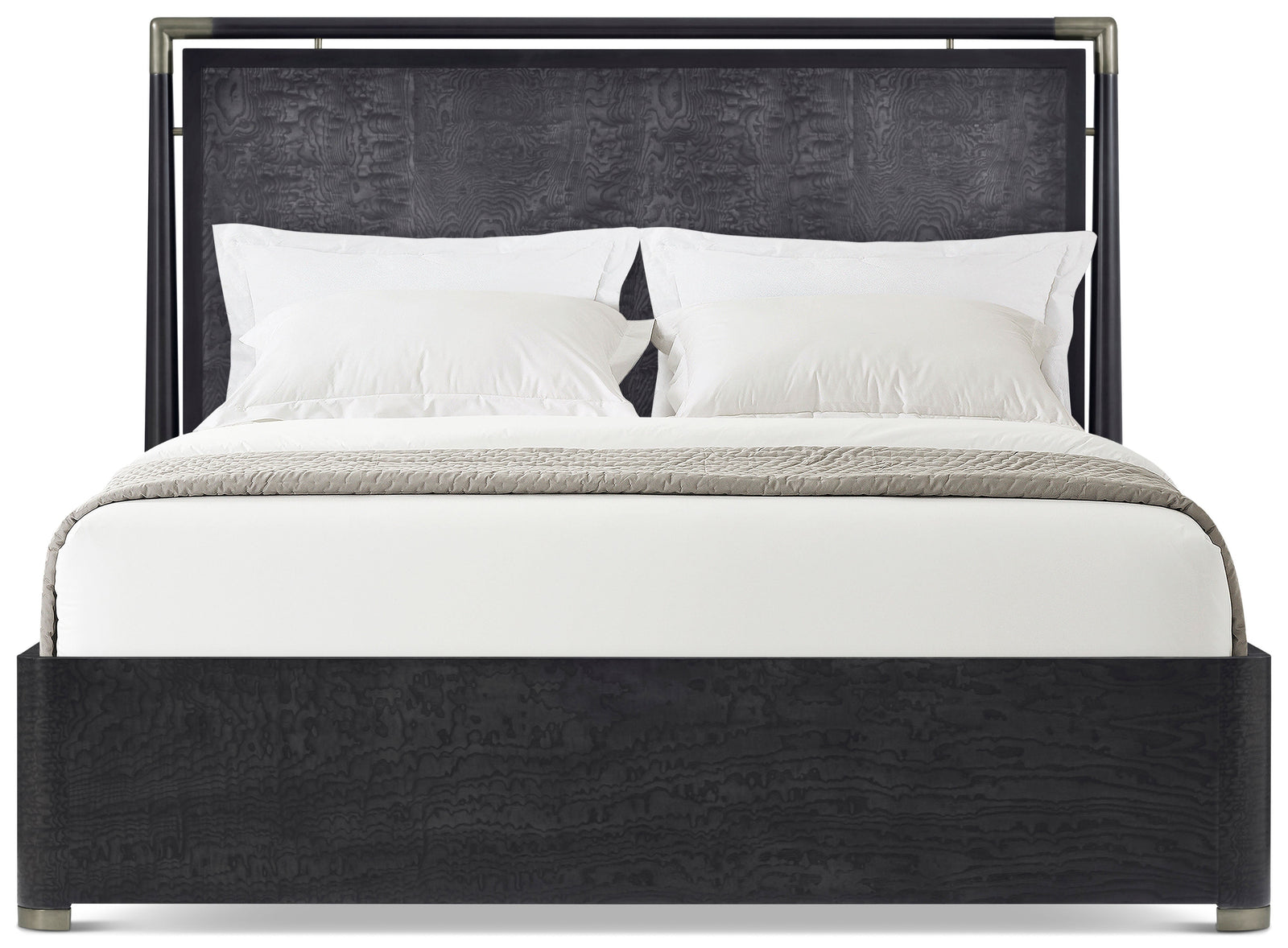 Theodore Alexander Kesden Wood Bed California King / Silent Black – angle view