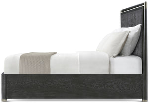 Theodore Alexander Kesden Wood Bed California King / Silent Black – side view