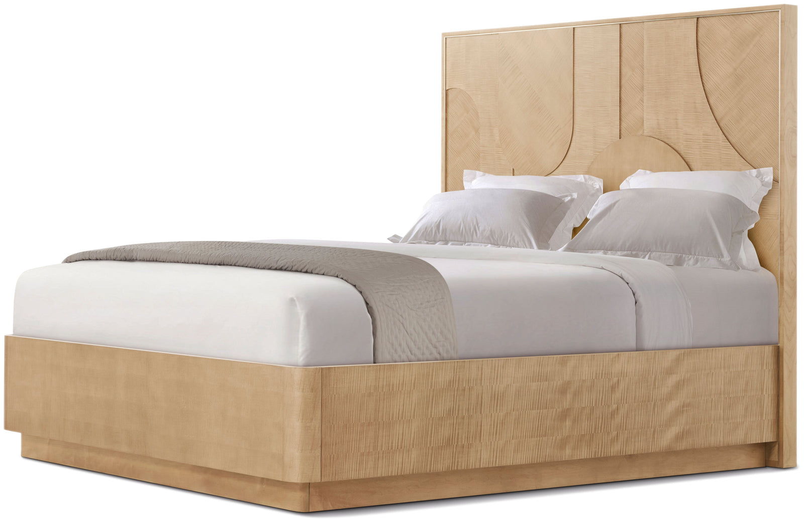 Theodore Alexander Origins Plinth Bed California King / Sesame – front view