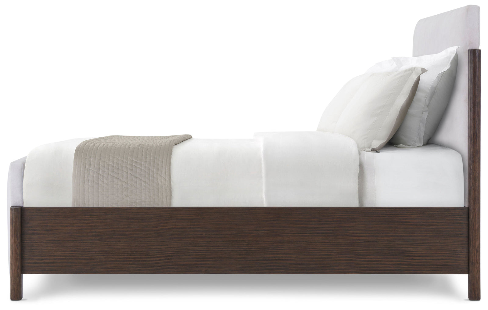 Theodore Alexander Urbane Upholstered Bed California King / Campfire – side view