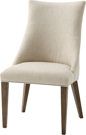 Theodore Alexander Adele Dining Chair Mangrove, Swathe Fabric – front view