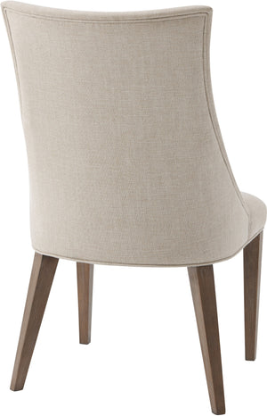 Theodore Alexander Adele Dining Chair Mangrove, Swathe Fabric – angle view