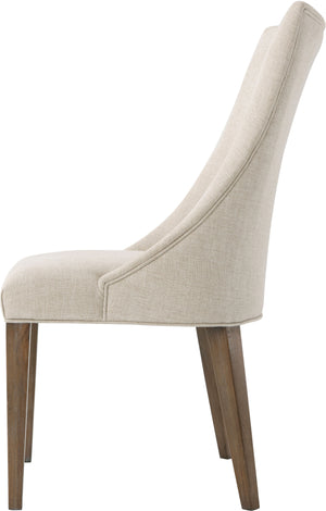 Theodore Alexander Adele Dining Chair Mangrove, Swathe Fabric – side view