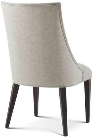 Theodore Alexander Adele Dining Chair Rowan, Draper Performance Fabric – angle view