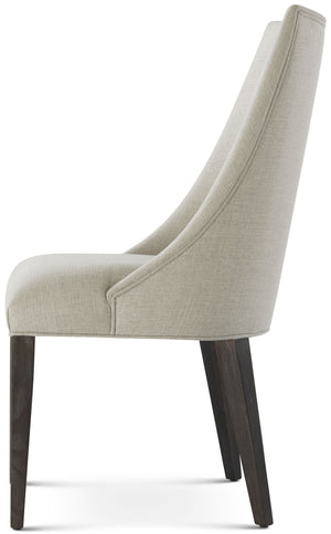 Theodore Alexander Adele Dining Chair Rowan, Draper Performance Fabric – side view