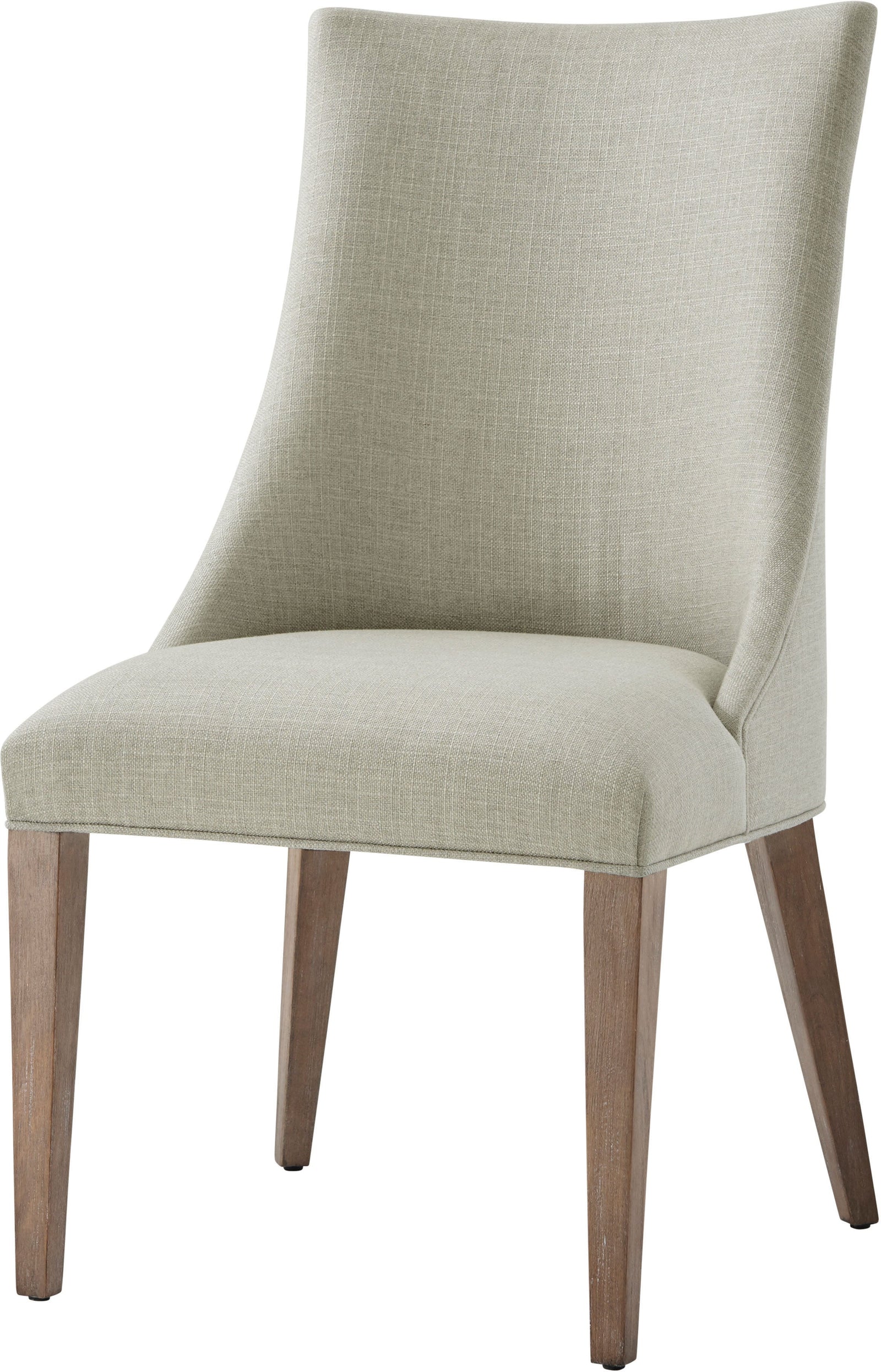 Theodore Alexander Adele Dining Chair Mangrove, Draper Performance Fabric – front view