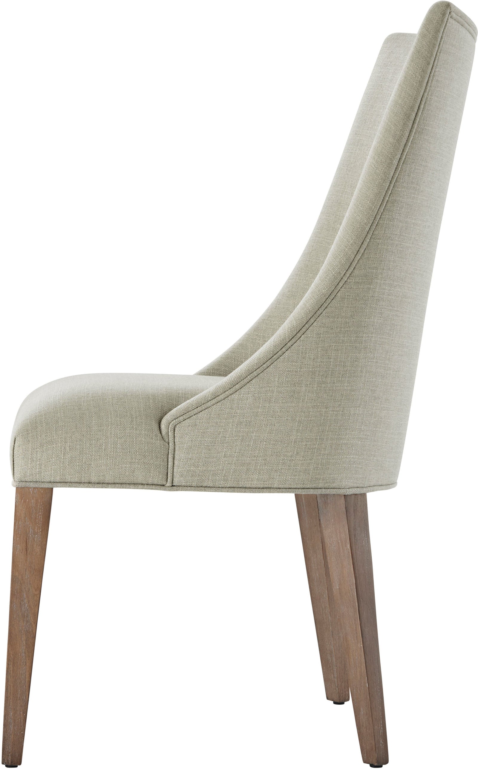 Theodore Alexander Adele Dining Chair Mangrove, Draper Performance Fabric – side view