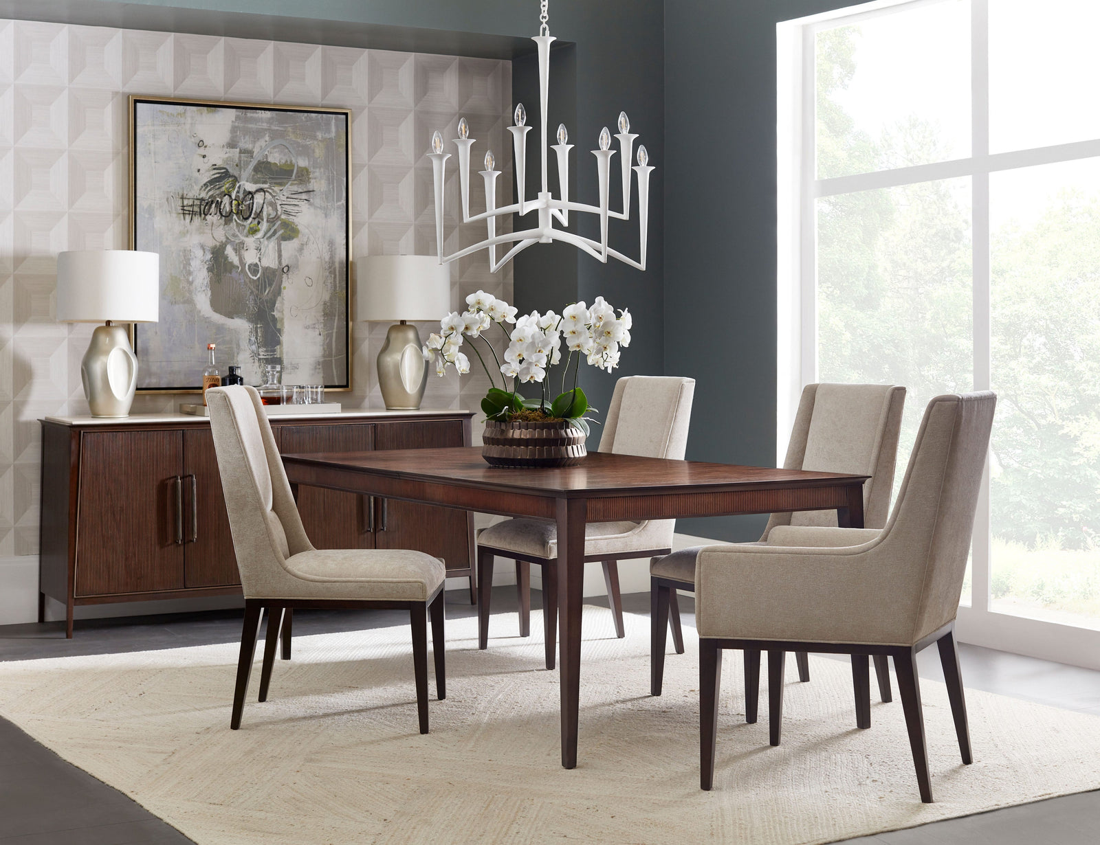 Theodore Alexander Dorian Dining Armchair – room setting