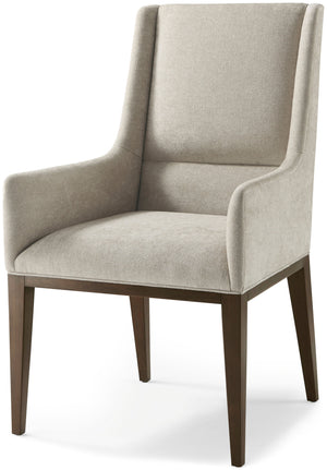 Theodore Alexander Lido Upholstered Dining Arm Chair – front view