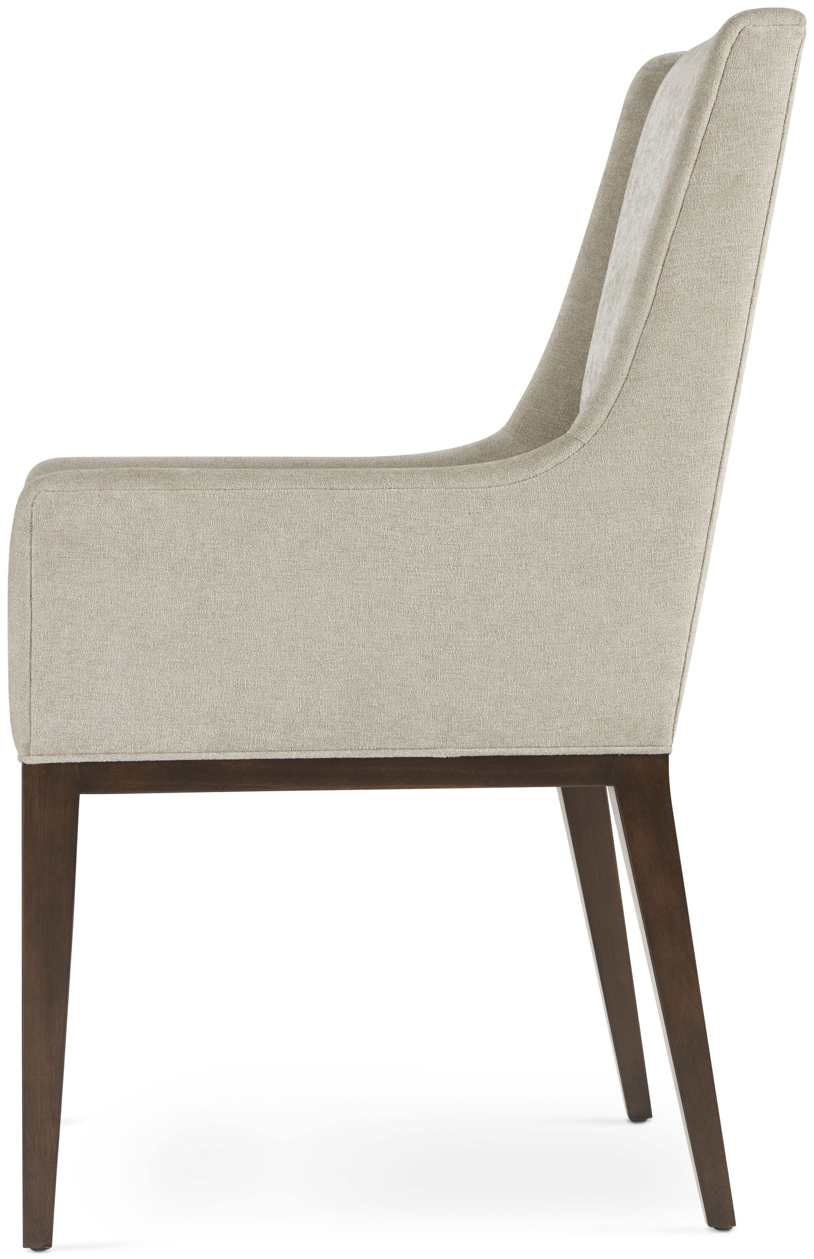 Theodore Alexander Lido Upholstered Dining Arm Chair – side view