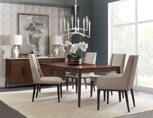 Theodore Alexander Lido Upholstered Dining Arm Chair – room setting