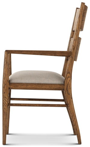 Theodore Alexander Nova Dining Arm Chair Dawn – side view