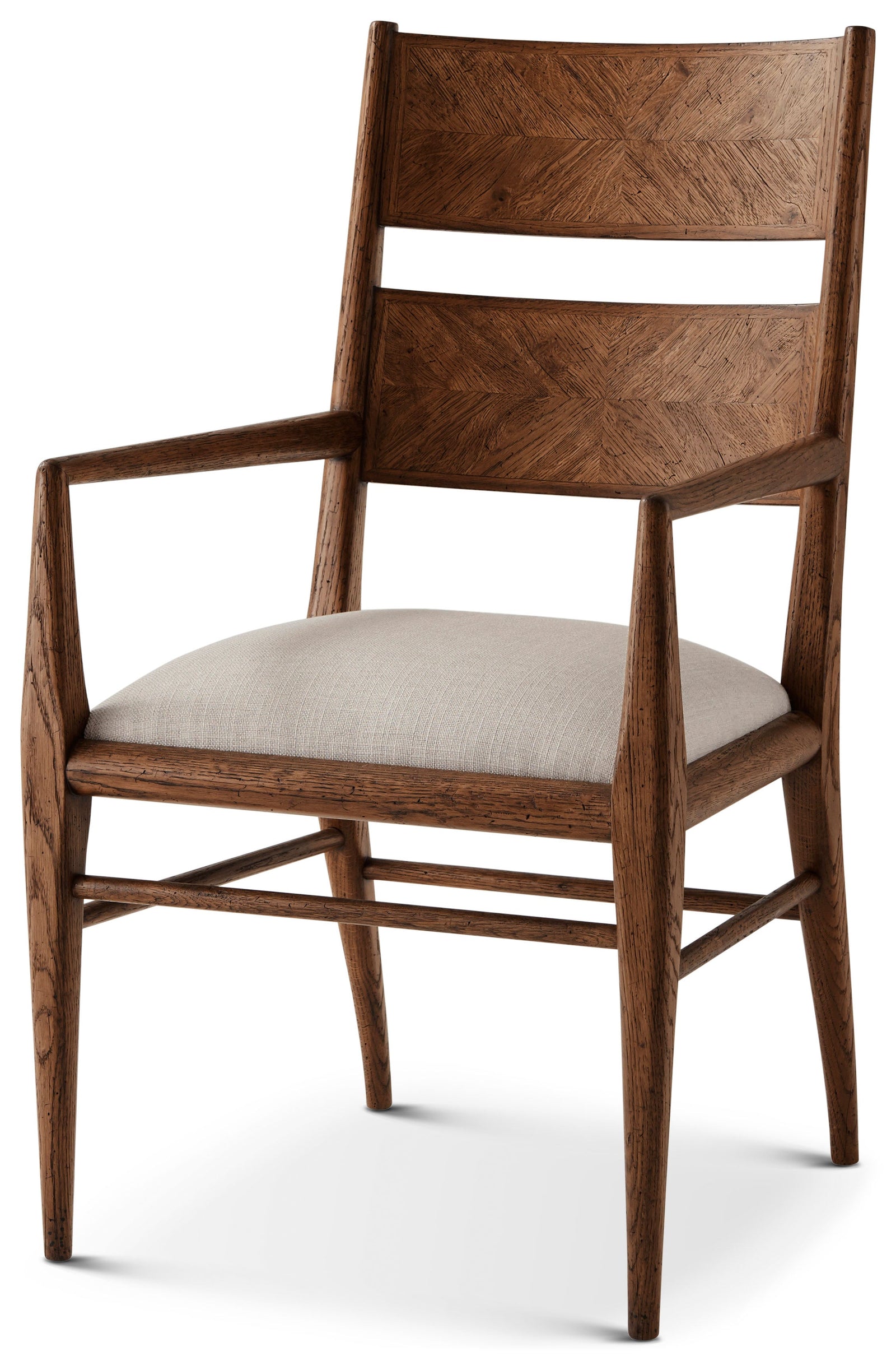 Theodore Alexander Nova Dining Arm Chair Dusk – front view