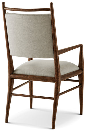 Theodore Alexander Nova Dining Arm Chair II Dusk – angle view