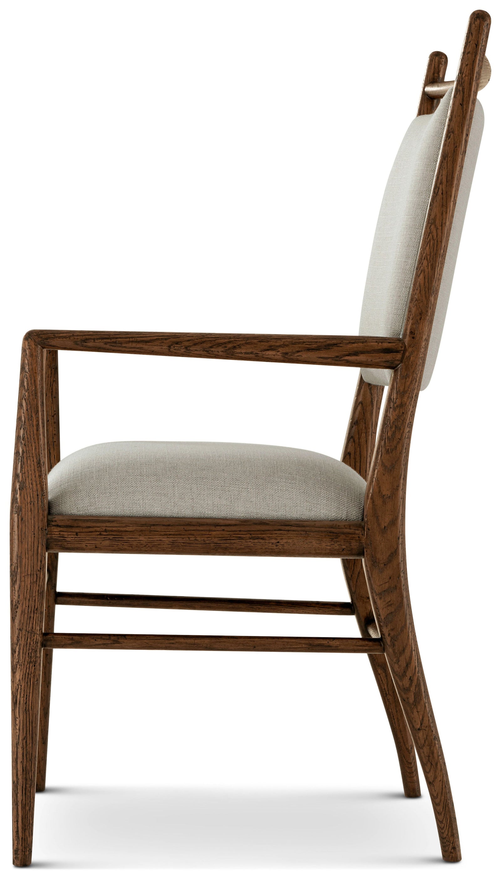 Theodore Alexander Nova Dining Arm Chair II Dusk – side view