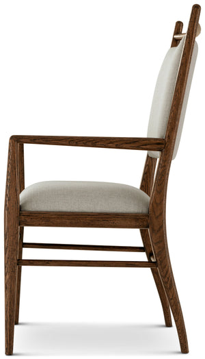Theodore Alexander Nova Dining Arm Chair II Dusk – side view