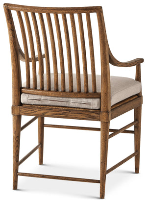 Theodore Alexander Nova Dining Arm Chair III – angle view