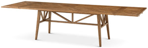 Theodore Alexander Nova Extending Dining Table Dawn – front view