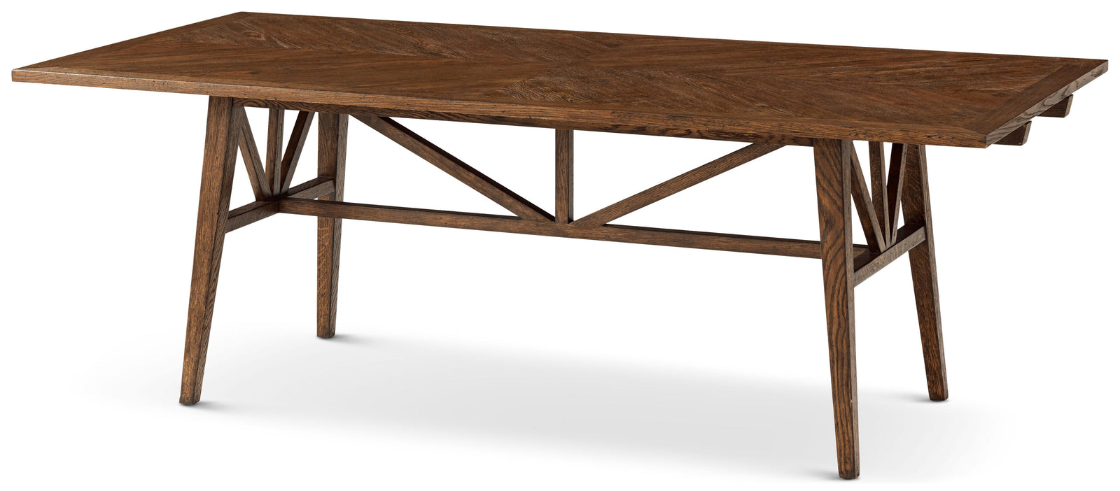 Theodore Alexander Nova Extending Dining Table Dusk – angle view