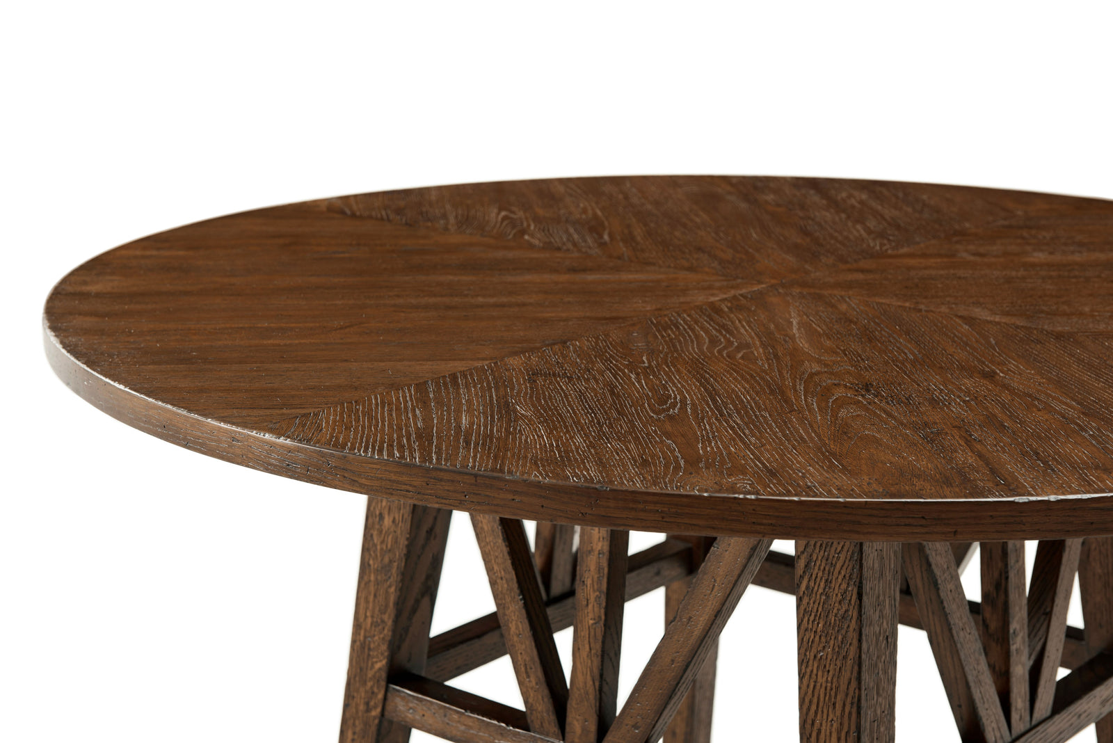 Theodore Alexander Nova Round Dining Table Dusk – side view