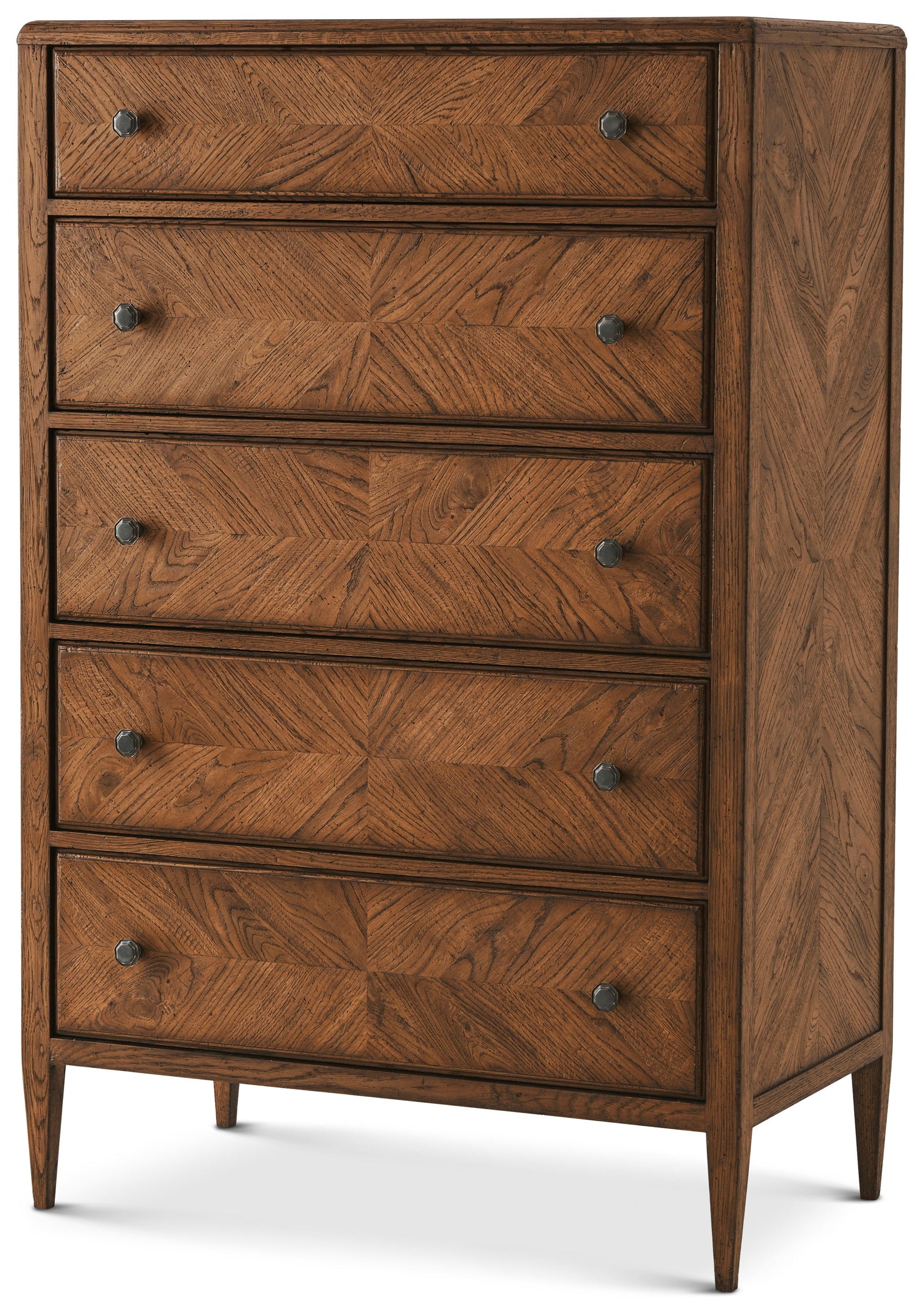 Theodore Alexander Nova Tall Chest Dusk – angle view