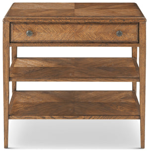 Theodore Alexander Nova Two Tiers Nightstand Dawn – front view