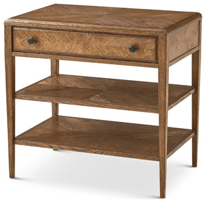 Theodore Alexander Nova Two Tiers Nightstand Dawn – angle view