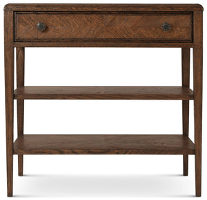 Theodore Alexander Nova Two Tiers Nightstand Dusk – front view