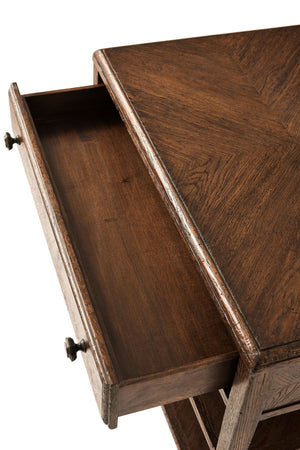 Theodore Alexander Nova Two Tiers Nightstand Dusk – detail