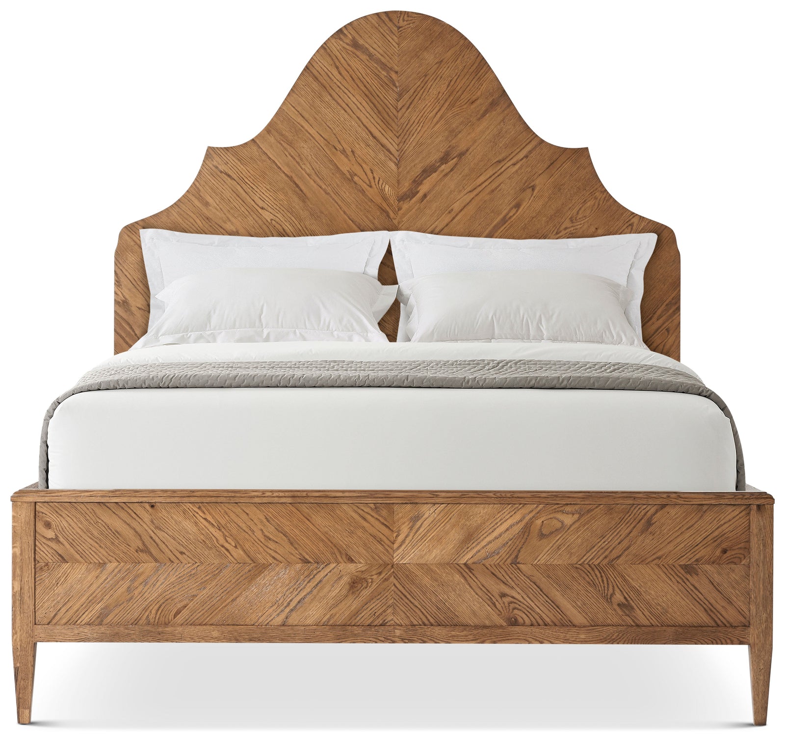 Theodore Alexander Nova Bed Queen / Dawn – angle view