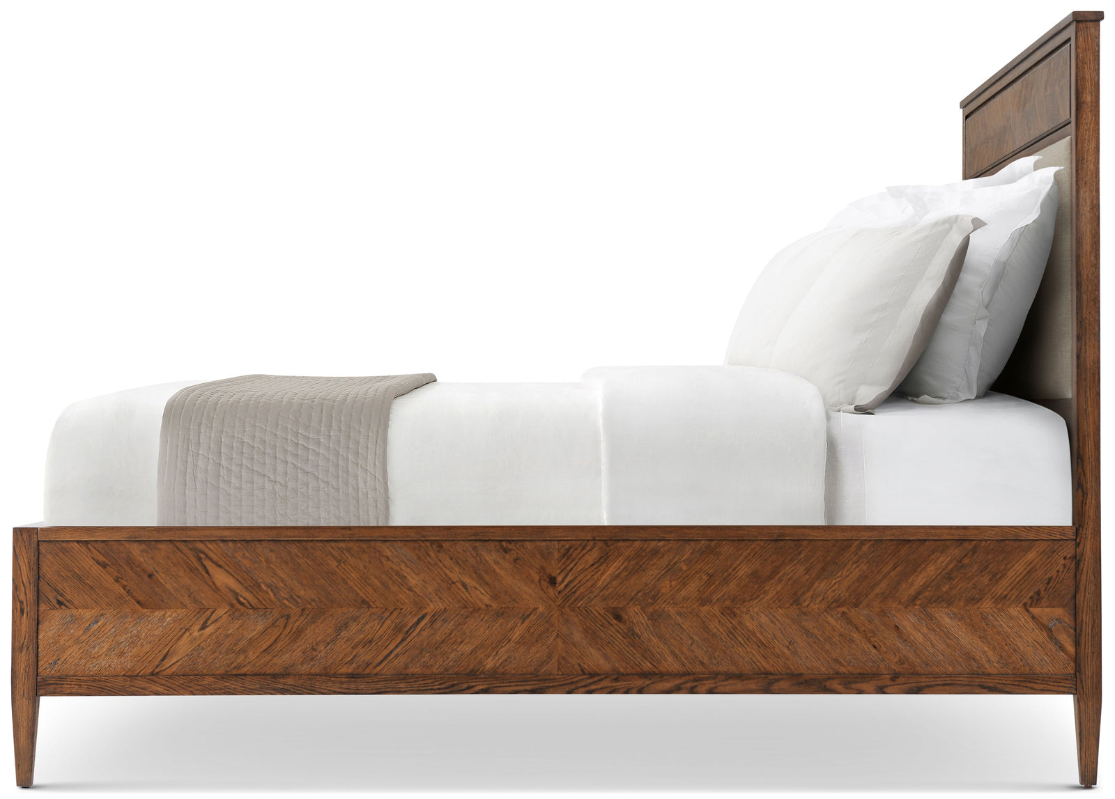Theodore Alexander Nova Bed II Queen / Dusk – side view