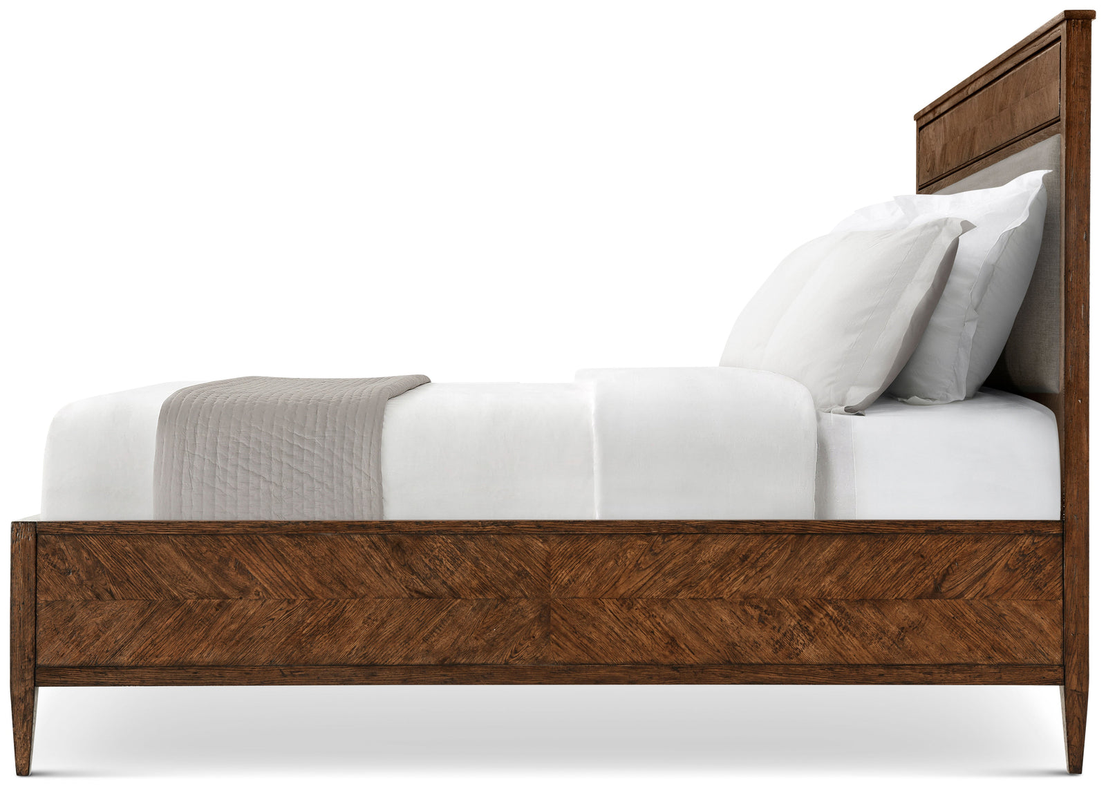 Theodore Alexander Nova Bed II King / Dusk – angle view