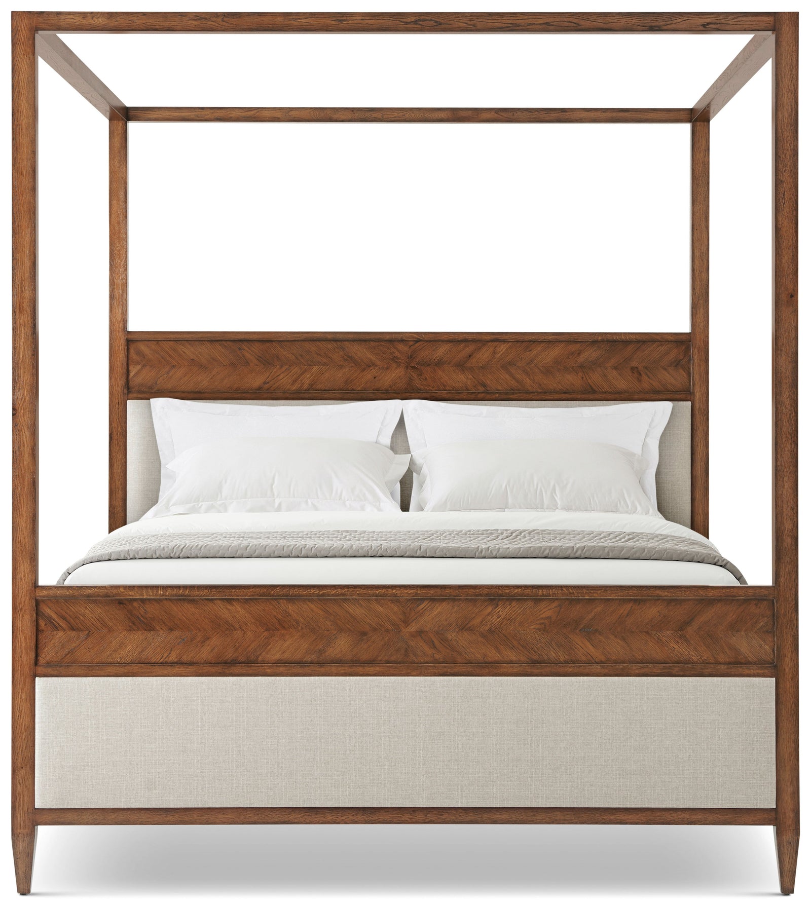 Theodore Alexander Nova Canopy Bed King / Dusk – angle view
