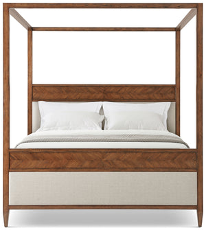 Theodore Alexander Nova Canopy Bed King / Dusk – angle view
