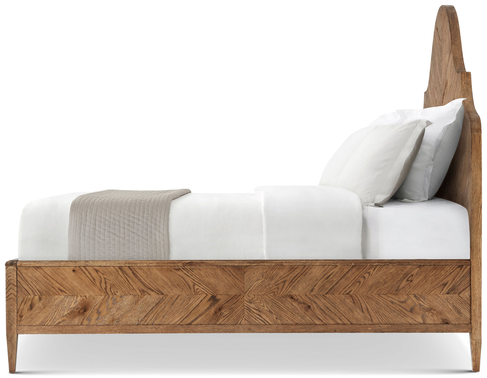 Theodore Alexander Nova Bed California King / Dawn – side view
