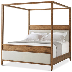 Theodore Alexander Nova Canopy Bed California King / Dawn – front view